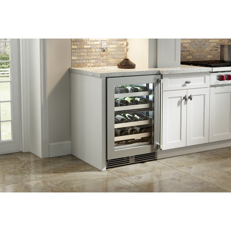 Wine coolers built online in cabinet